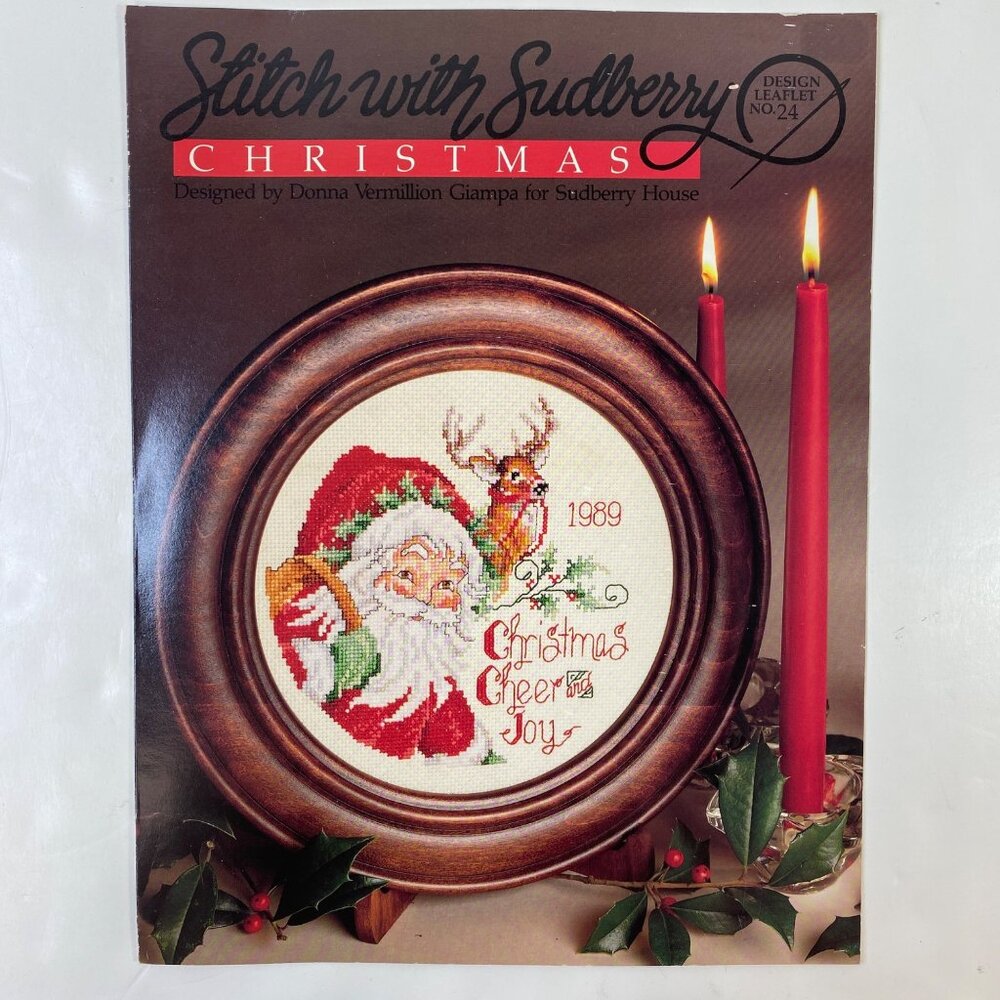 Sudberry House Santa Reindeer Vintage Cross Stitch Pattern Book Christmas No. 24